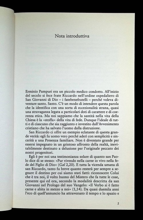 Fra Riccardo Pampuri - Libro Biografia Rino Cammilleri Leonardo Prima …