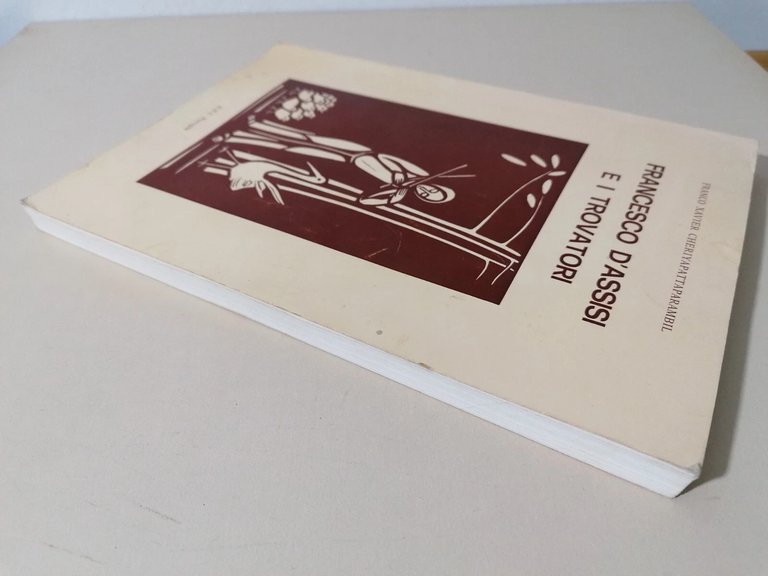 Francesco D'Assisi e i Trovatori Libro Cheriyapattaparambil Frate Indovino 1985