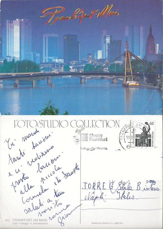 Frankfurt am Main. Viaggiata 1992