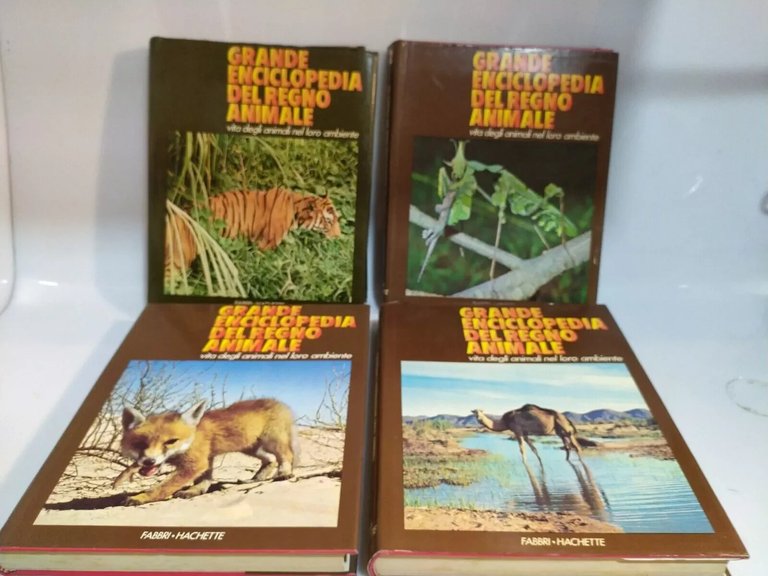 FREDERICK GRANDE ENCICLOPEDIA DEL REGNO ANIMALE COMPLETO 4 VOLUMI FABBRI …
