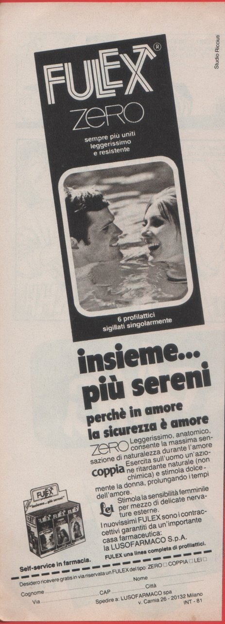 Fulex Zero. Advertising 1981 | Immagine principale