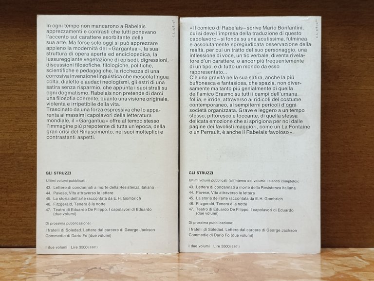 Gargantua e Pantagruele. Opera Completa 2 Volumi Gli Struzzi Einaudi | Immagine Gallery 2