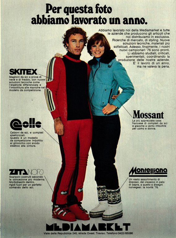 Gecsport abbigliamento / Medimarket. Advertising 1976 | Immagine Gallery 2