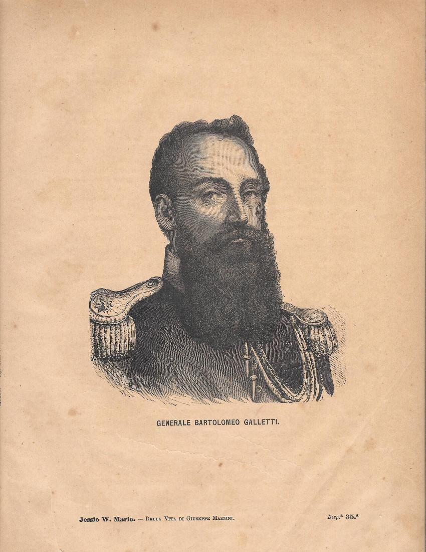 Generale Bartolomeo Galletti. Stampa 1891 | Immagine principale