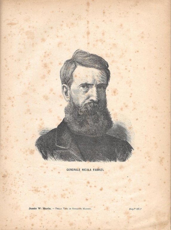 Generale Nicola Fabrizi. Stampa 1891 | Immagine Gallery 2