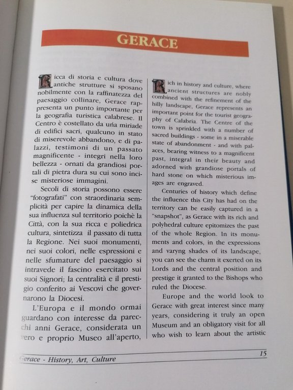 Gerace Storia Arte Cultura Libro Cataldo Nosside Guida Turistica Reggio …