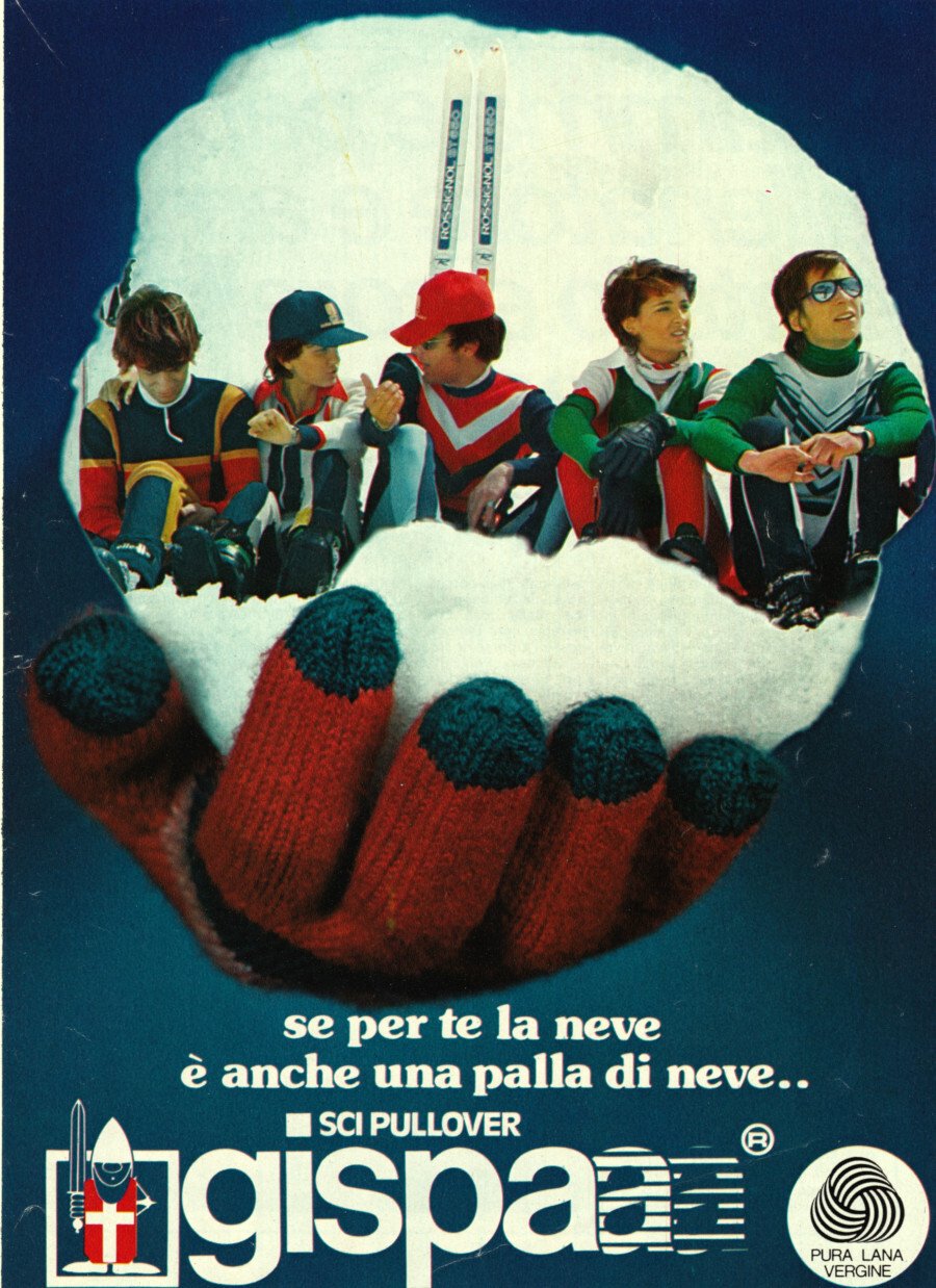 Gispa sci pullover. Advertising 1976 | Immagine principale