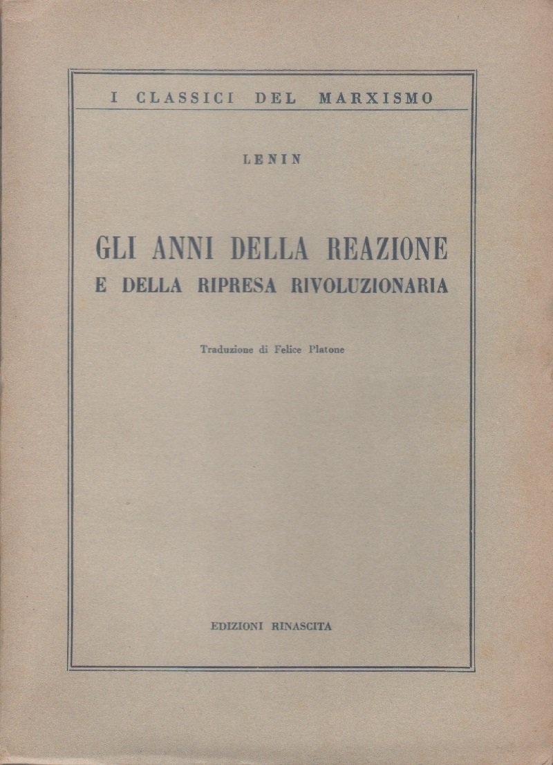 Gli anni della reazione e della ripresa rivoluzionaria - Lenin | Immagine principale