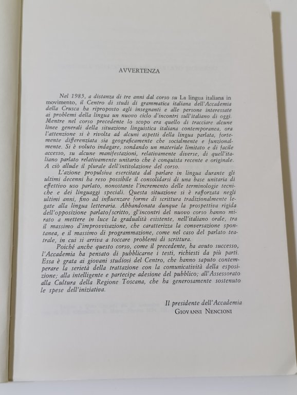 Gli italiani parlati. Sondaggi sopra la lingua di oggi