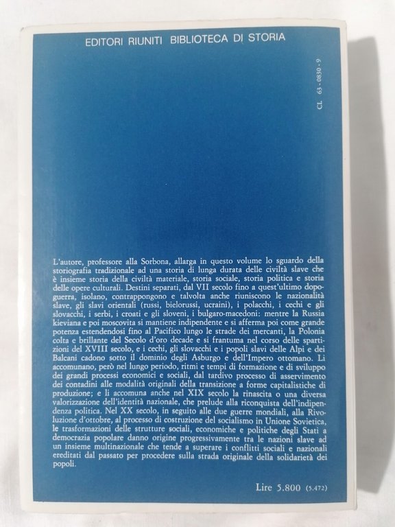 Gli Slavi Libro Roger Portal Popoli Antichi Russi Poloni Slovacchi …