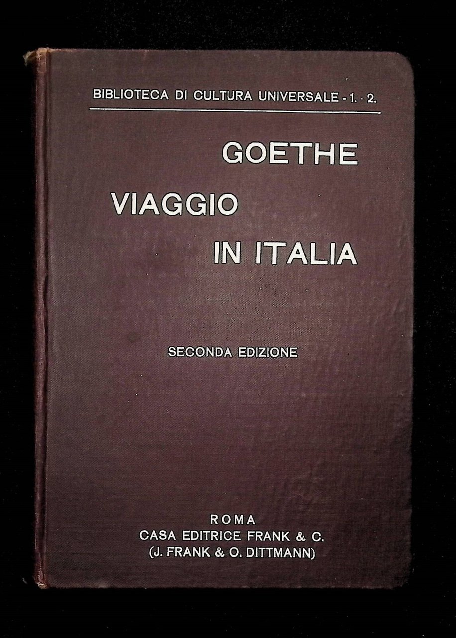 Goethe Viaggio in Italia