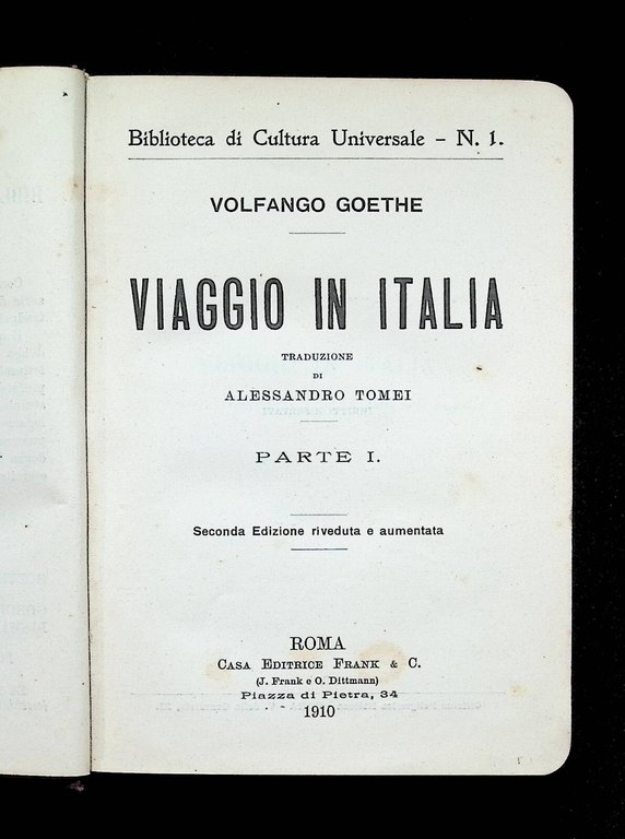 Goethe Viaggio in Italia