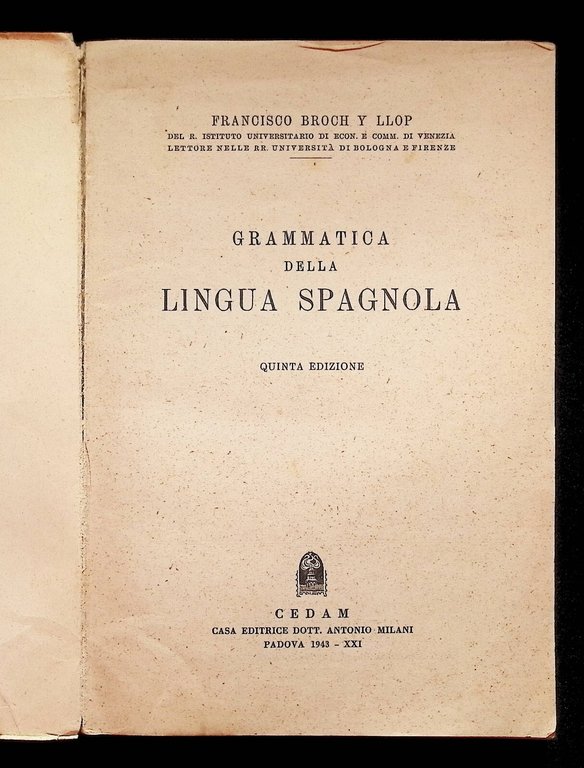 Grammatica della lingua spagnola