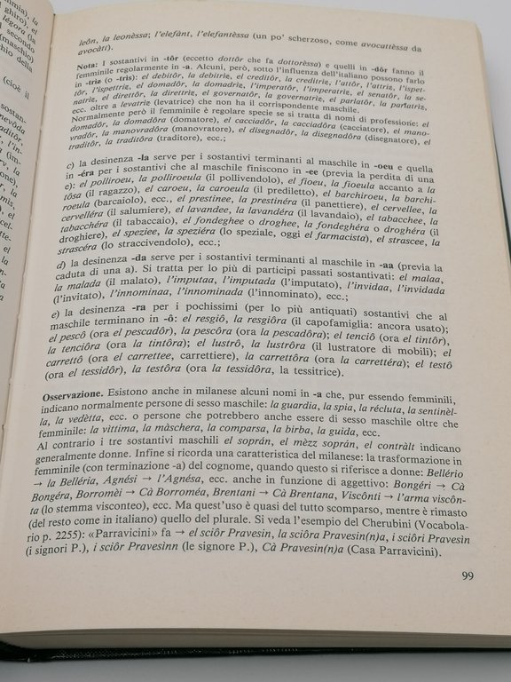 Grammatica Milanese Libro Franco Nicoli Bramante Metrica Versioni Lombarde 1983