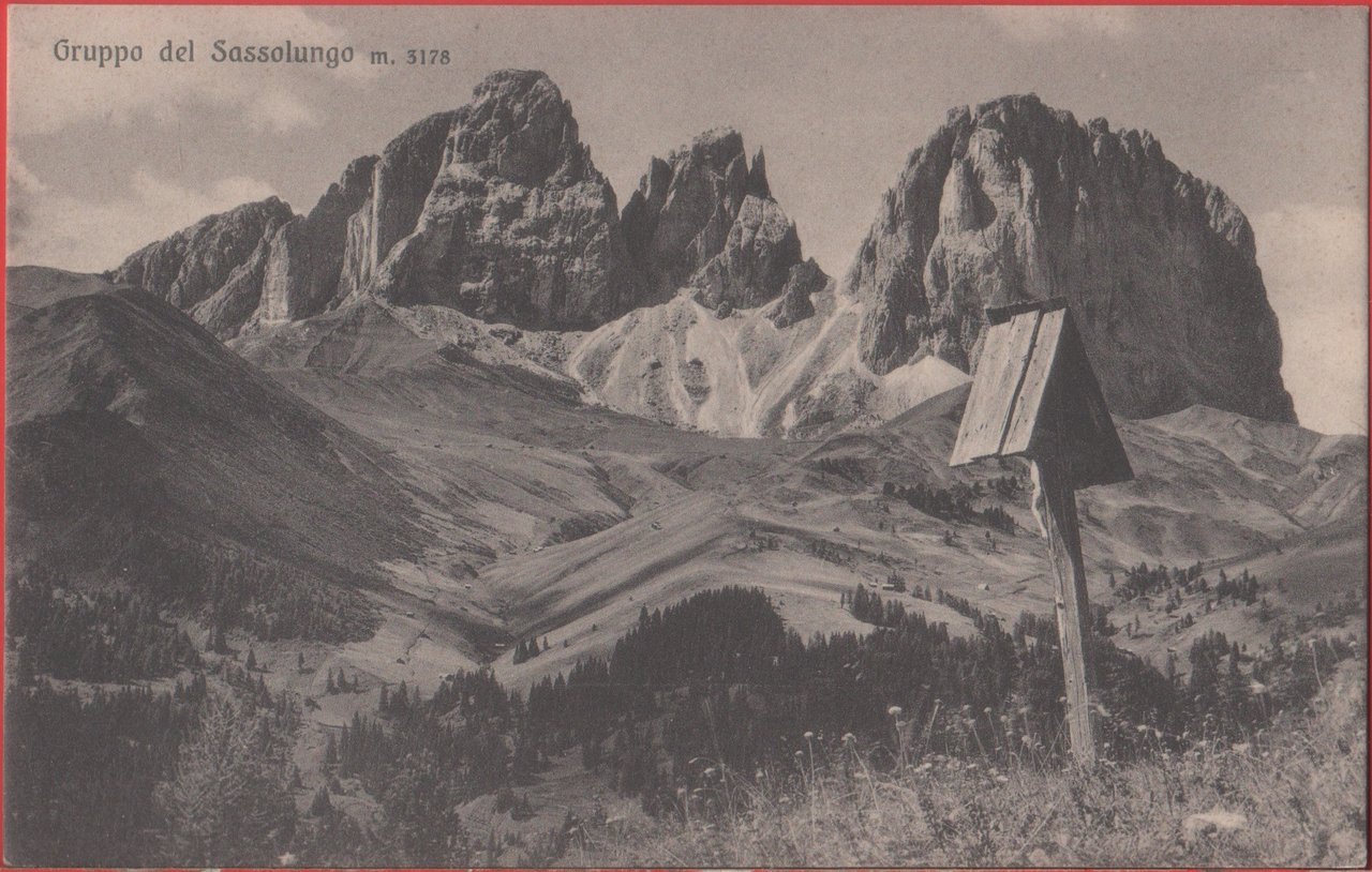 Gruppo del Sassolungo. Non viaggiata | Immagine principale