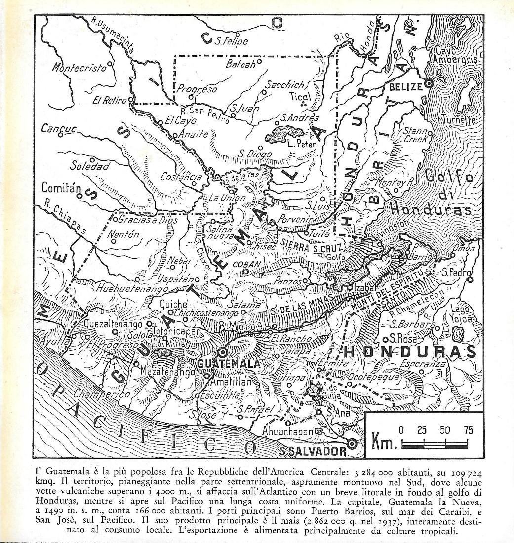 Guatemala. Stampa 1934 | Immagine principale