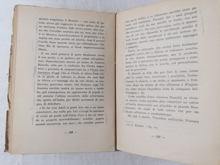 Gustavo Bianchi Torquato Padovani martiri italiani in terra etiopica AUTOGRAFATO