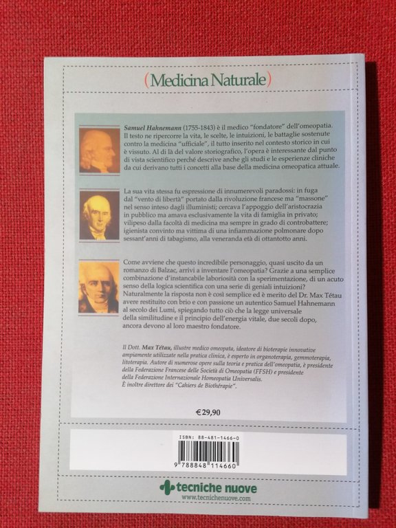 Hahnemann Intuizione e Genialità Libro Max Tetau Tecniche Nuove Medicina … | Immagine Gallery 2