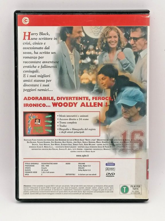 Harry a Pezzi DVD Woody Allen Deconstructing Harry Italiano Inglese …
