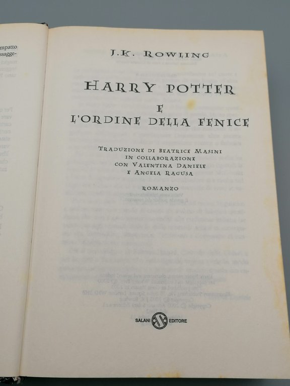 Harry Potter e l'ordine della fenice
