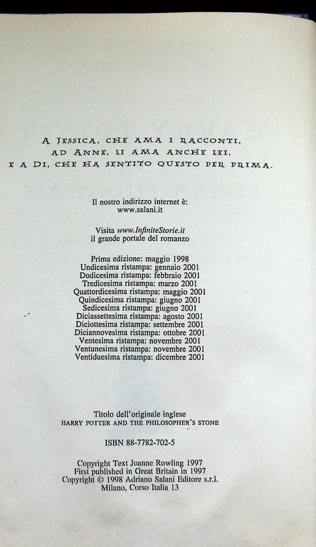 Harry Potter e la pietra filosofale