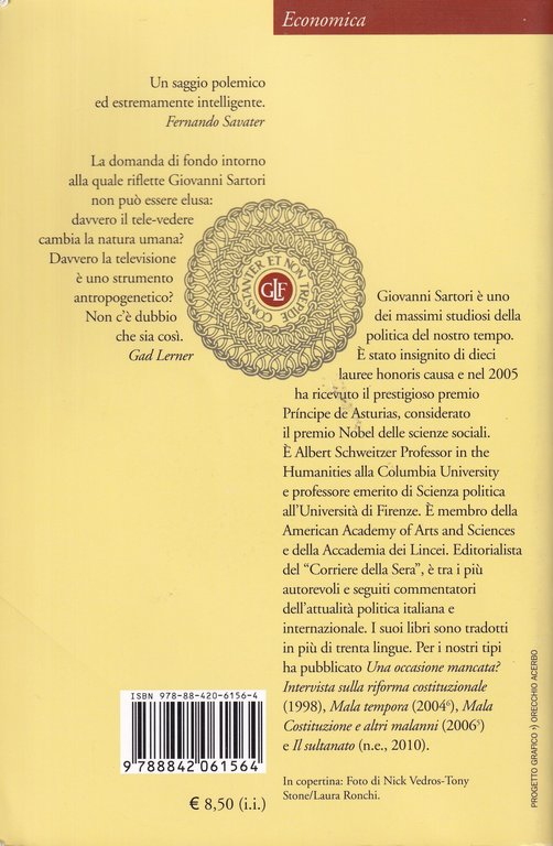 Homo videns. Televisione e post-pensiero