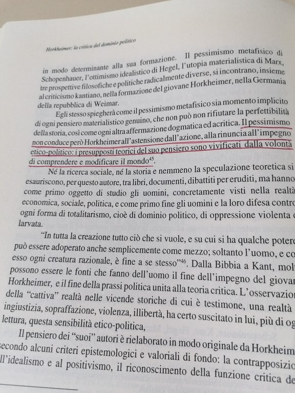 Horkheimer La Critica Del Dominio Politico Politeia Falchi Pellegrini 2001 …