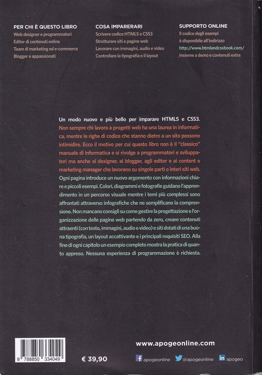 HTML e CSS. Progettare e costruire siti web. Con Contenuto … | Immagine Gallery 2