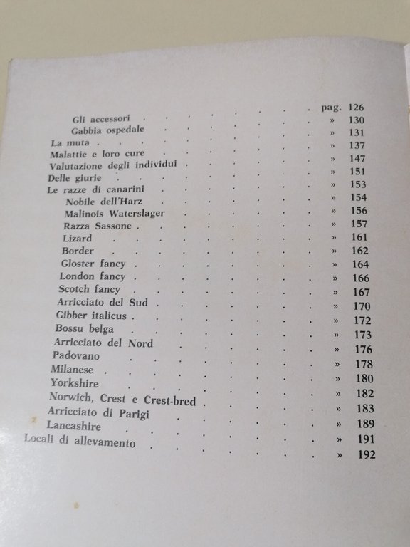 I Canarini - Giuseppe Vaccari, Libro Encia 1974 Serinus Canarius …