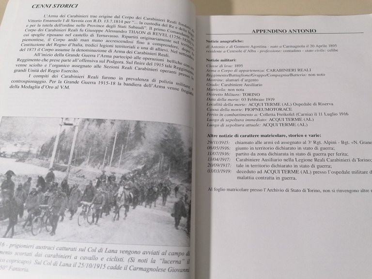 I Carmagnolesi Caduti Nella Grande Guerra Libro Petronio Curletti Autografato