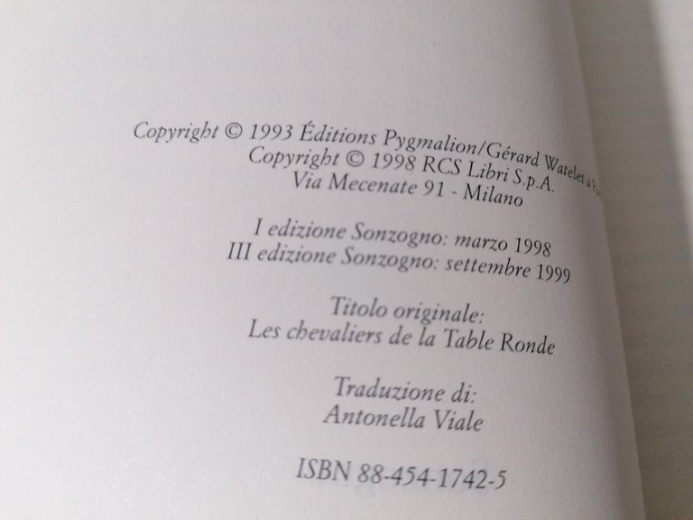 I cavalieri della tavola rotonda