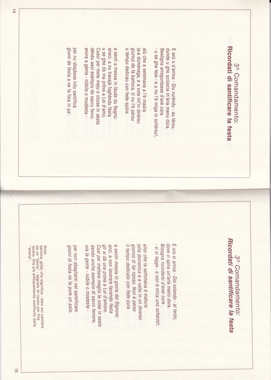 I Deixe Cumandamenti Au Giurnu d'Ancoi. I Dieci Comandamenti Al …