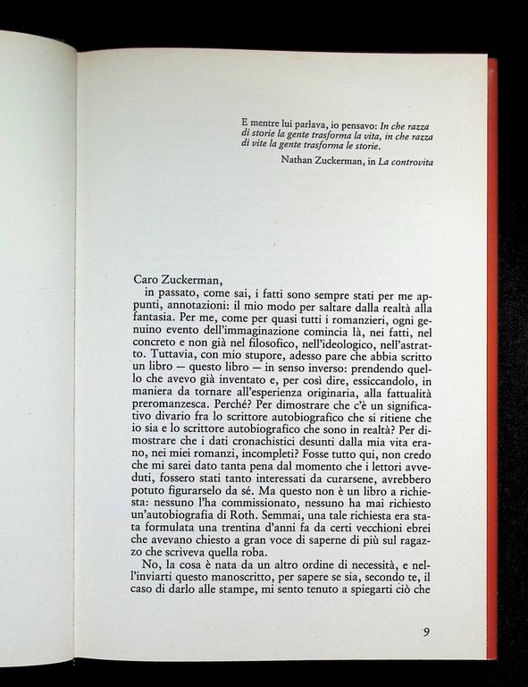 I fatti : autobiografia di un romanziere