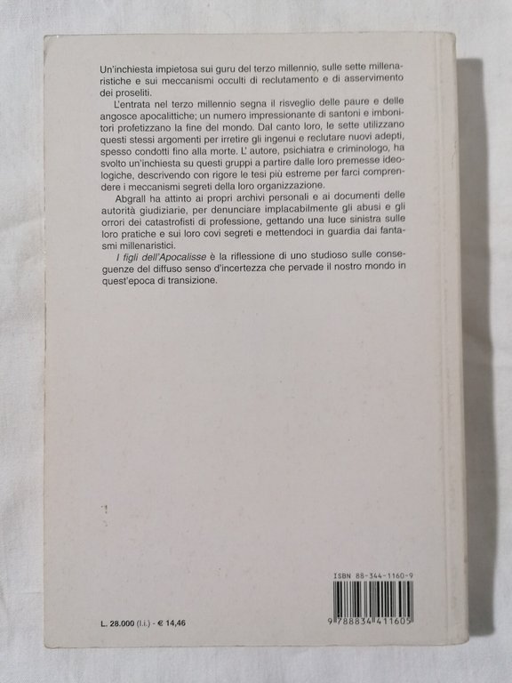 I Figli dell'Apocalisse Libro Jean Marie Abgrall fine del mondo … | Immagine Gallery 2