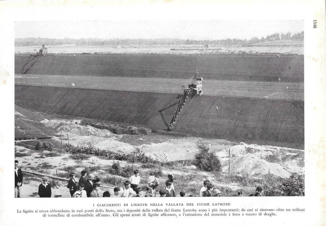 I giacimenti di lignite nella vallata del Fiume Latrobe. Stampa … | Immagine principale