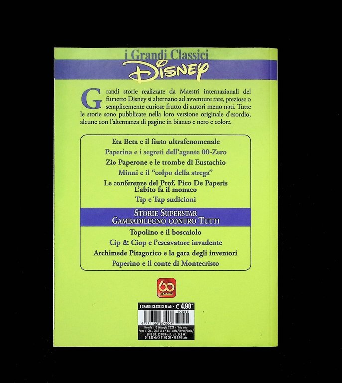 I Grandi Classici Disney N^ 65 Fumetto Topolino Minnie Panini …