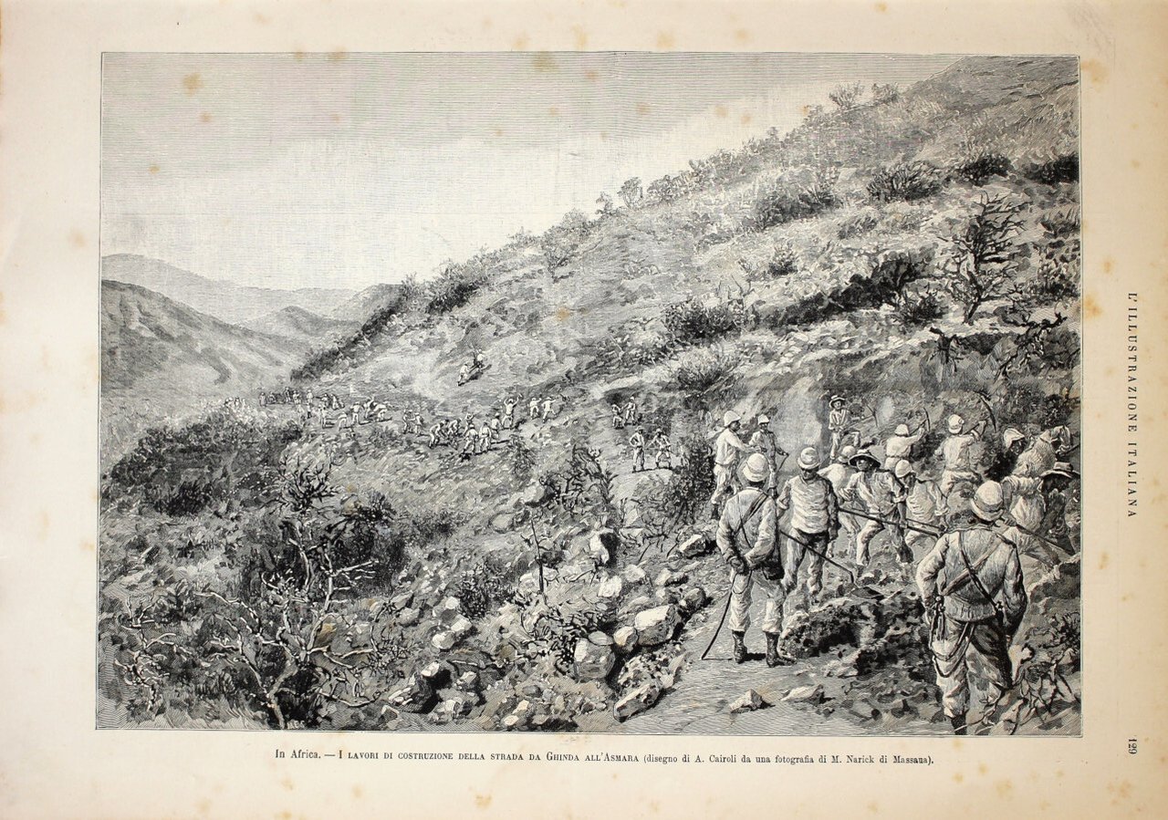 I lavori di costruzione della strada da Ghinda all'Asmara. Stampa … | Immagine principale