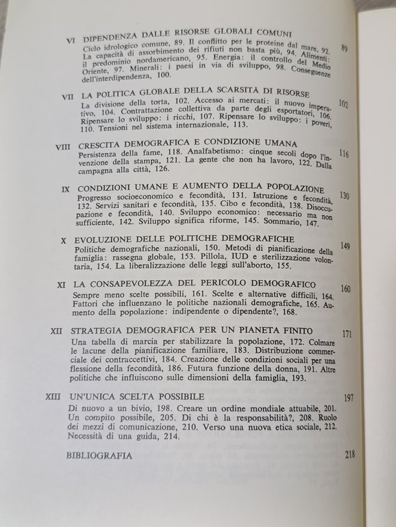 I limiti alla popolazione mondiale