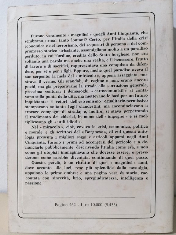 I Magnifici Anni 50 Libro Longanesi Montanelli Soffici Boensch Il …