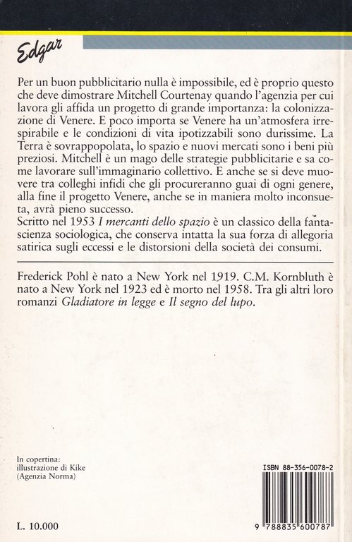 I Mercanti dello Spazio. Fantascienza Sociologica