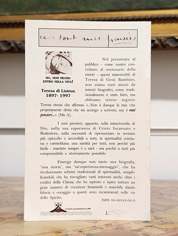 I miei pensieri. Scritti autobiografici | Immagine Gallery 2