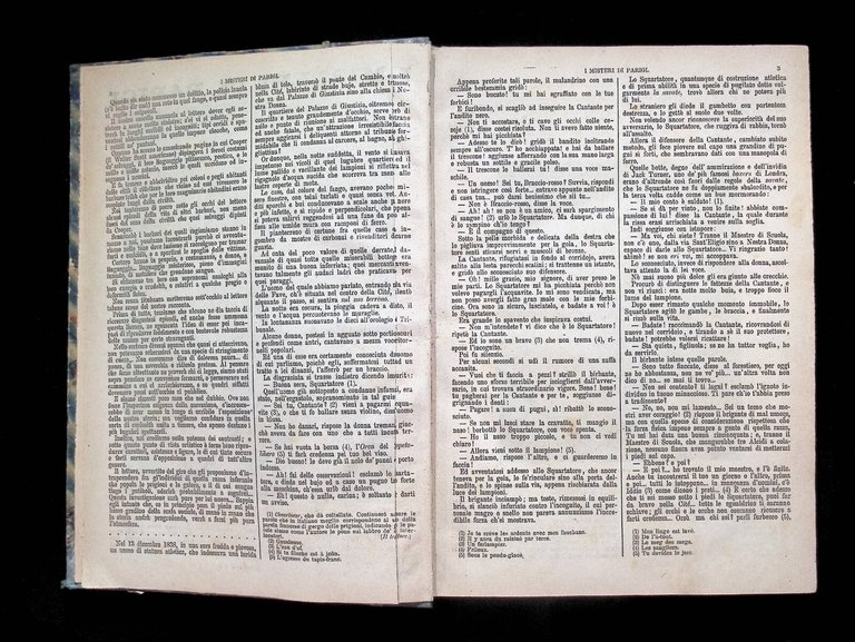 I Misteri di Parigi Libro Antico Eugenio Sue Sonzogno 1889 …