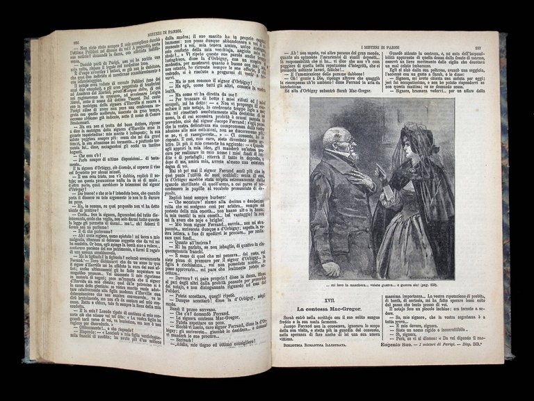 I Misteri di Parigi Libro Antico Eugenio Sue Sonzogno 1889 …
