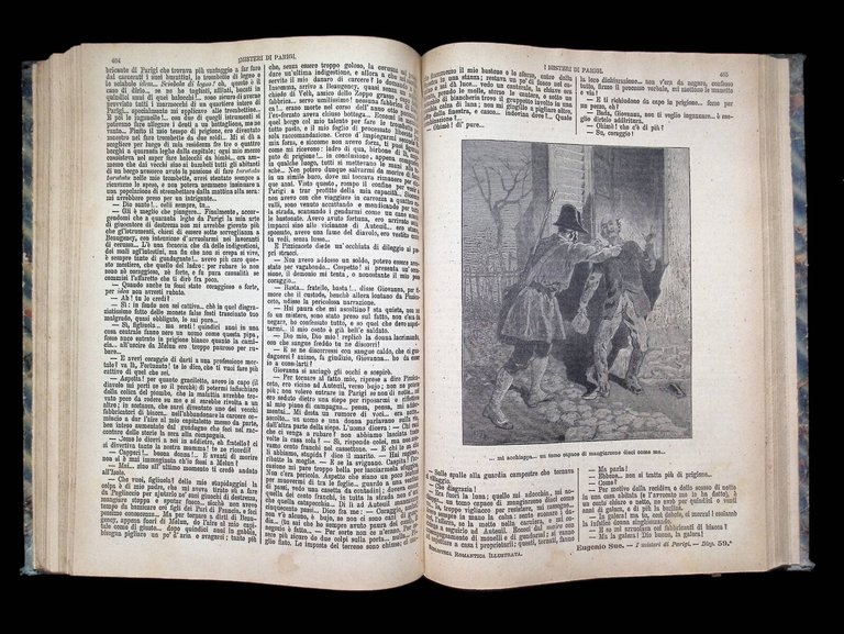 I Misteri di Parigi Libro Antico Eugenio Sue Sonzogno 1889 …