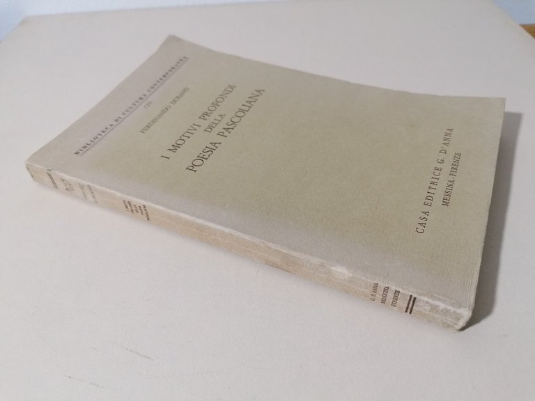 I Motivi Profondi Della Poesia Pascoliana Libro Ferdinando Durand Autografato
