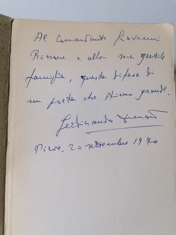 I Motivi Profondi Della Poesia Pascoliana Libro Ferdinando Durand Autografato