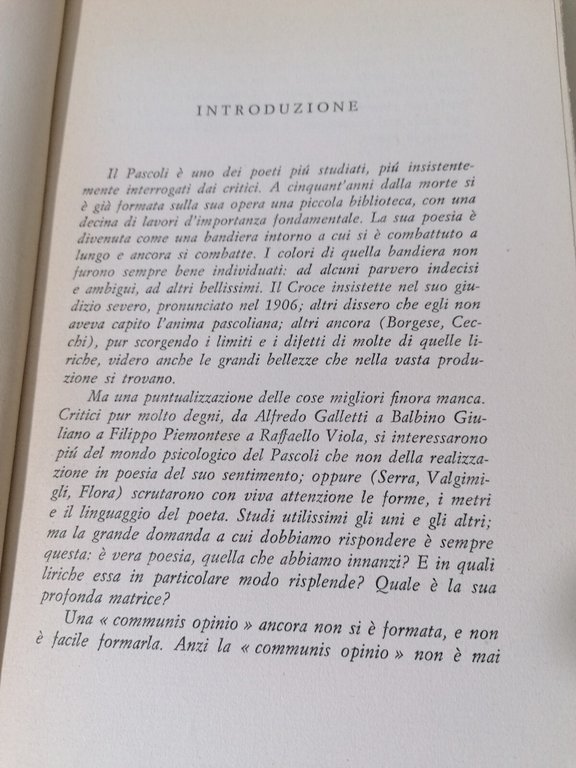 I Motivi Profondi Della Poesia Pascoliana Libro Ferdinando Durand Autografato