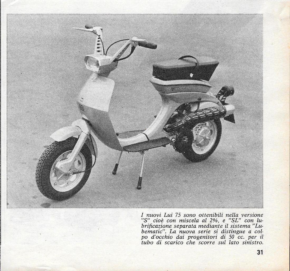 I nuovi Lui 75. Advertising 1969 | Immagine principale