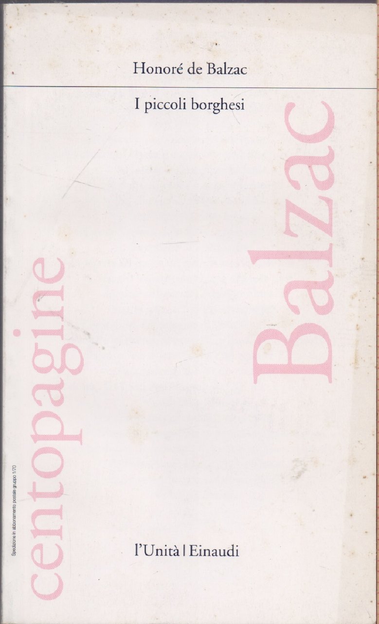 I piccoli borghesi - Honorè de Balzac | Immagine principale