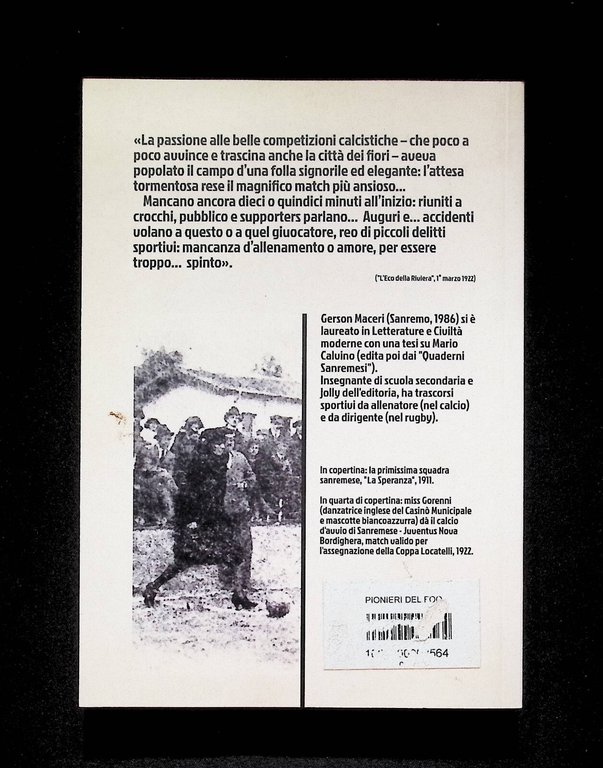 I Pionieri del Football Ponentino Libro Sanremese Calcio 1910 1922 …